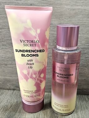 Victoria's Secret Sundrenched Blooms Body Lotion & Body Mist Set NEW